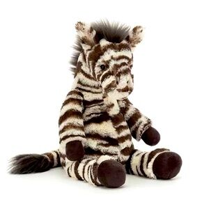 Jellycat Lallagie 8” Zebra Plush Stuffed Animal Lovey Retired HTF EUC